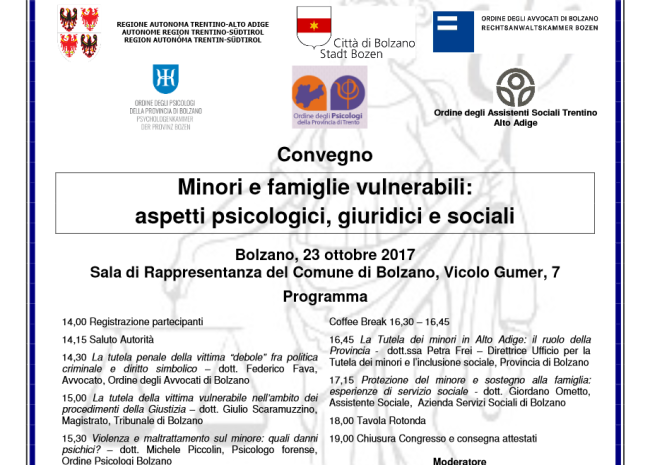 Convegno Società Italiana Psicologia Clinica Forense